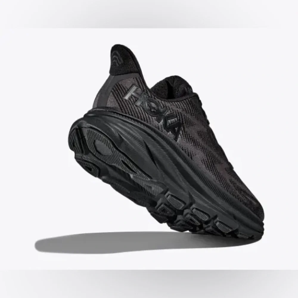 Hoka Clifton 9 Women's Running Shoes Black Size 8B Lightweight Sneakers - Picture 3 of 12